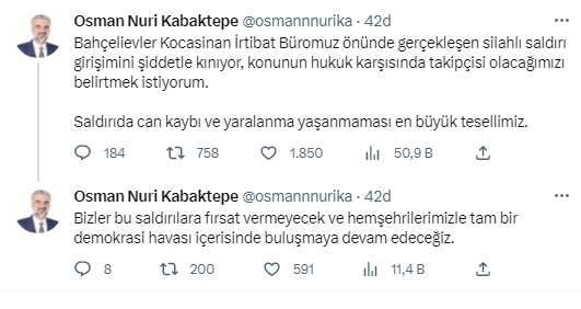 Parti binalarına yönelik bir saldırı daha! AK Parti seçim bürosunun önünde silah sesleri