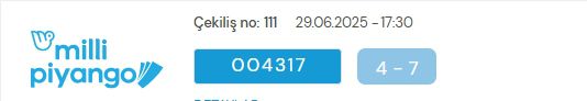 Milli Piyango sonuçları açıklandı! Milli Piyango kazanan rakamlar! 29 Haziran Pazar Milli Piyango sonuç sorgulama!
