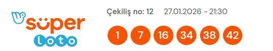 Süper Loto sonuçları açıklandı! 27 Ocak Salı Süper Loto kazanan numaralar neler?