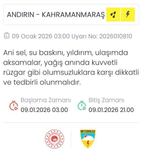 Kahramanmaraş okullar tatil mi, 9 Ocak Cuma Kahramanmaraş'ta okul yok mu (KAHRAMANMARAŞ VALİLİĞİ - KAR TATİLİ)?
