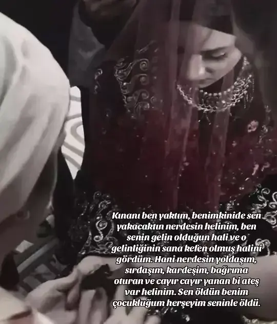 Dini nikahlı eşinin kıydığı Helin'den geriye bu görüntü kaldı