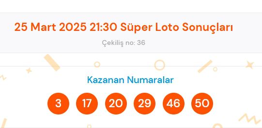 Süper Loto sonuçları açıklandı! 25 Mart Salı Süper Loto kazanan numaralar neler? Süper Loto sonuçlarına ne zaman, nereden bakılır?