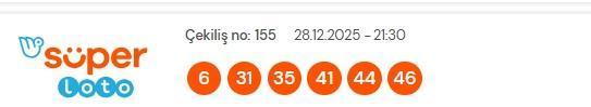 Süper Loto sonuçları açıklandı! 28 Aralık Pazar Süper Loto kazanan numaralar neler?