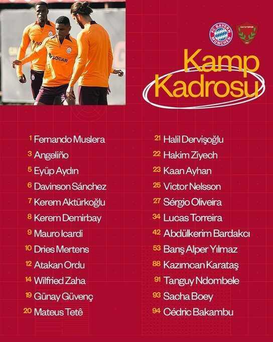 Muslera kadroda mı? Galatasaray'ın Bayern Münih kadrosu belli oldu