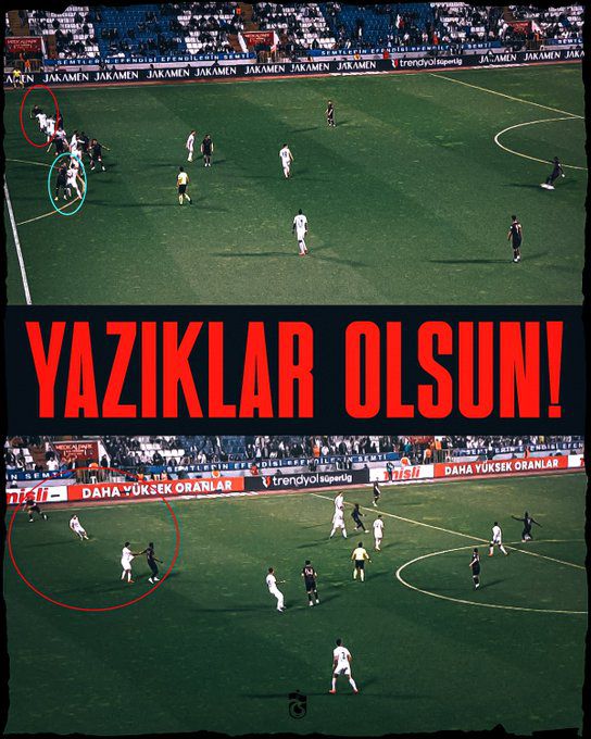 Trabzonspor'dan hakem tepkisi: Yazıklar olsun