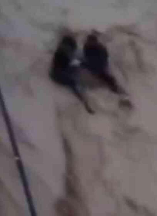 Sele kapılarak sürüklenen 2 kişi son anda kurtuldu, o anlar kamerada