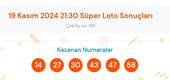 Süper Loto sonuçları açıklandı! 19 Kasım Süper Loto kazanan numaralar neler? Süper Loto sonuçlarına ne zaman, nereden bakılır?