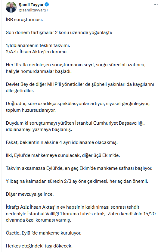 İBB soruşturmasıyla ilgili bomba iddia: 4 ayrı iddianame yazılıyor