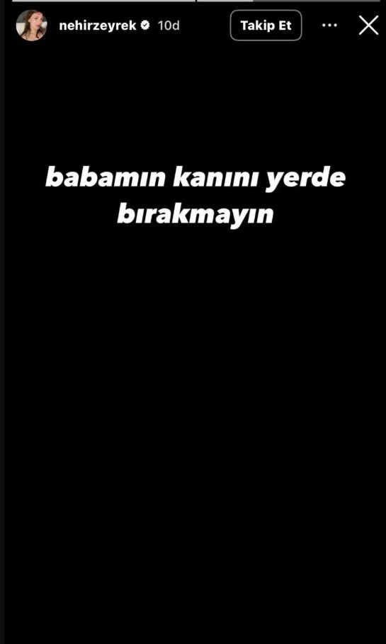 Hayatını kaybeden Ferdi Zeyrek'in kızı Nehir Zeyrek: Babamın kanını yerde bırakmayın