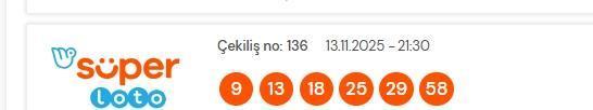 Süper Loto sonuçları açıklandı! 13 Kasım Perşembe Süper Loto kazanan numaralar neler? Süper Loto sonuçlarına ne zaman, nereden bakılır?