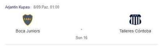 Medina maçı canlı izle! Medina maçı ne zaman? Boca Juniors Medina kadroda mı?