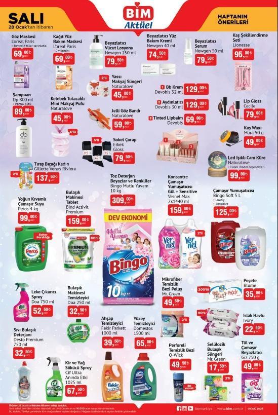 28 Ocak BİM kataloğu 2025! Bu hafta BİM kataloğunda hangi ürünler var?