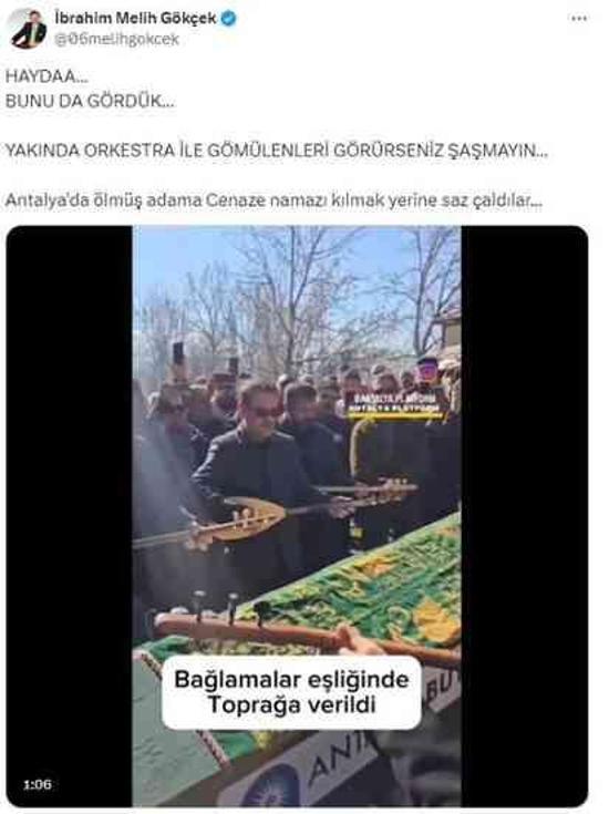 Melih Gökçek'in alevi cenaze törenine yaptığı yoruma tepki!