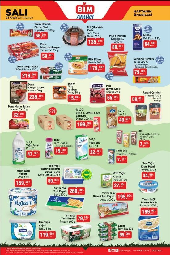 28 Ocak BİM kataloğu 2025! Bu hafta BİM kataloğunda hangi ürünler var?