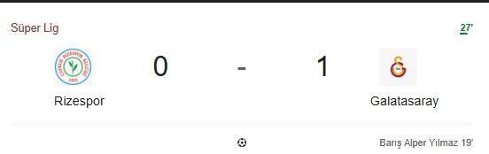 Ç.Rizespor Galatasaray maçı kaç kaç, bitti mi MAÇ SKORU! Ç.Rizespor Galatasaray maçı kaç kaç, canlı maç skoru!