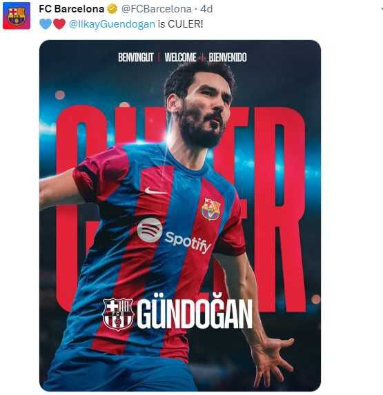 Son Dakika: İlkay Gündoğan, Barcelona'da