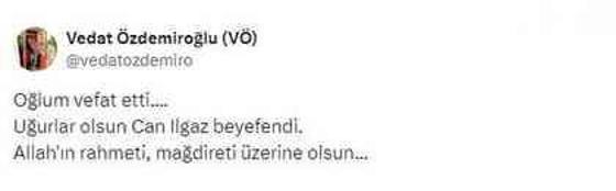 Vedat Özdemiroğlu'nun oğlu neden öldü? Can Ilgaz'ın hastalığı nedir?