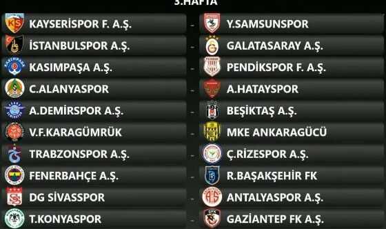 Son Dakika: Süper Lig'de sezon fikstürü belli oldu