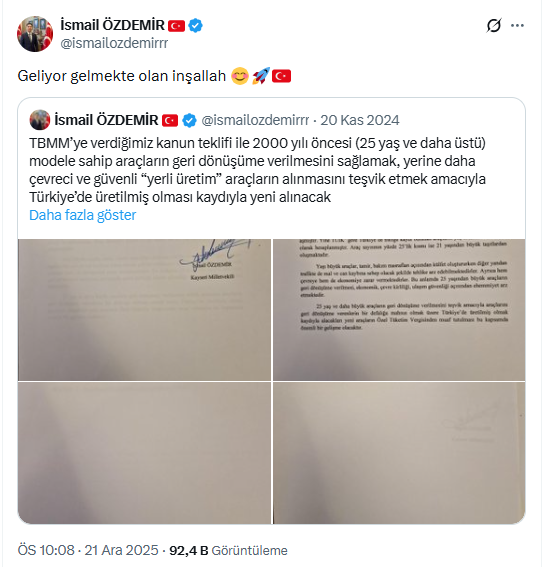 ÖTV'siz yerli araç dönemi başlıyor! 3 çocuklu aileler öncelikli