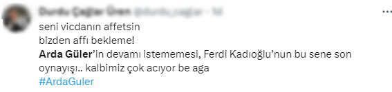 Ali Koç, Arda Güler'i tek cümlesiyle ateşe attı! Genç yıldıza tepkiler çığ gibi