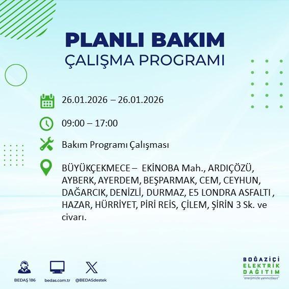 İstanbul BEDAŞ elektrik kesintisi! 25-26 Ocak İstanbul'da elektrik kesintisi son dakika ne zaman bitecek, elektrikler ne zaman gelecek?