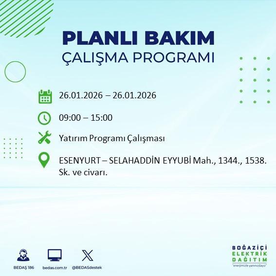 İstanbul BEDAŞ elektrik kesintisi! 25-26 Ocak İstanbul'da elektrik kesintisi son dakika ne zaman bitecek, elektrikler ne zaman gelecek?