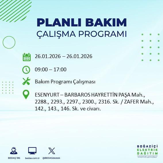 İstanbul BEDAŞ elektrik kesintisi! 25-26 Ocak İstanbul'da elektrik kesintisi son dakika ne zaman bitecek, elektrikler ne zaman gelecek?