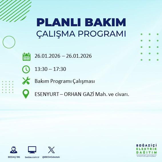 İstanbul BEDAŞ elektrik kesintisi! 25-26 Ocak İstanbul'da elektrik kesintisi son dakika ne zaman bitecek, elektrikler ne zaman gelecek?