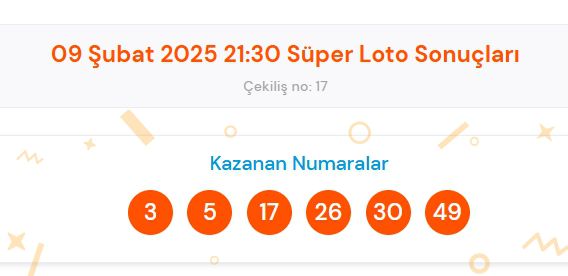 Süper Loto sonuçları açıklandı! 9 Şubat Süper Loto kazanan numaralar neler? Süper Loto sonuçlarına ne zaman, nereden bakılır?