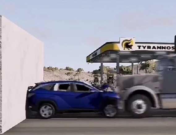 Arabalara çarpan kamyonet videosunun gerçek olduğu iddiası