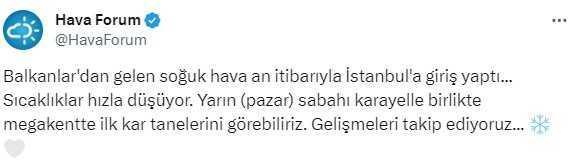 Haftalık Hava Tahmini: Sıcaklıklar Düşüyor, Yağışlar Başlıyor