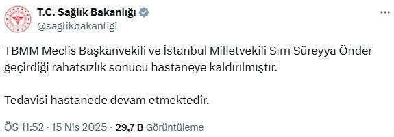 İmralı heyeti üyesi DEM Partili Sırrı Süreyya Önder kalp krizi geçirdi