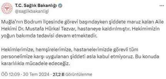 Bodrum'da doktor tartışması: Doktor fenalaştı