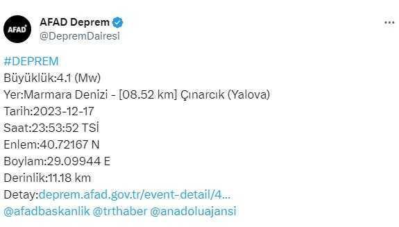 İçişleri Bakanı Yerlikaya'dan deprem açıklaması: Ekiplerimiz saha tarama çalışmalarına başladı