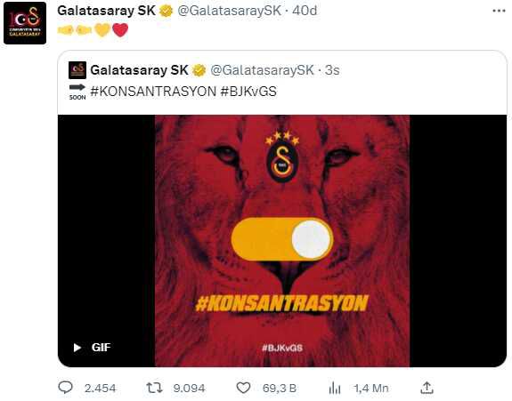 Maçın bitimini beklediler! Galatasaray'dan ezeli rakibine bomba gönderme