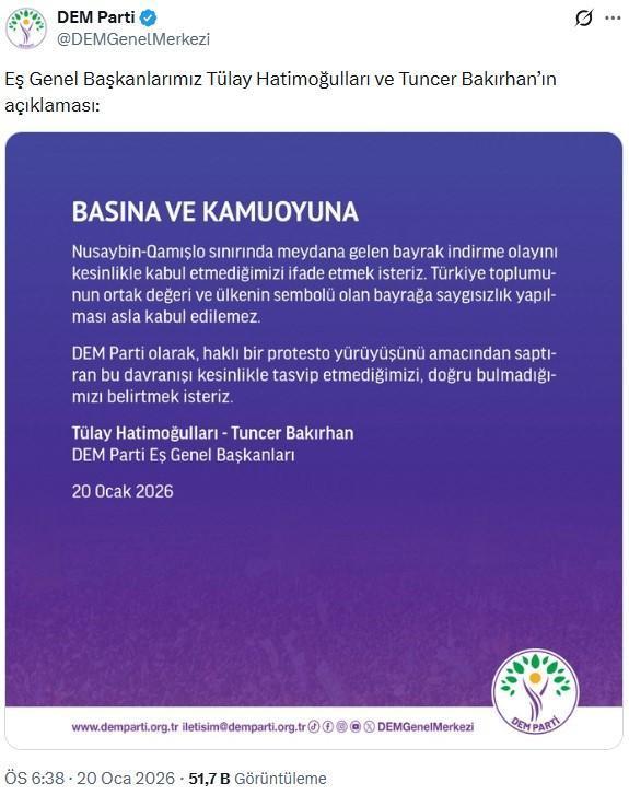 Bayrağımıza yapılan hain saldırıya tepkiler çığ gibi