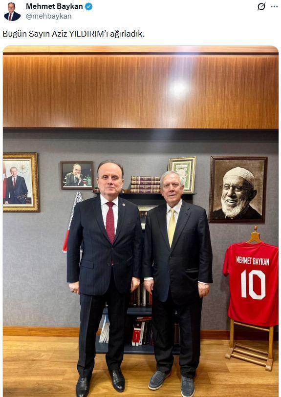 Ortalık yangın yeriyken Aziz Yıldırım'ın fotoğrafı tartışma yarattı