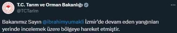 İzmir'in 5 ilçesinde orman yangını! Bakan Yumaklı bölgeye gidiyor