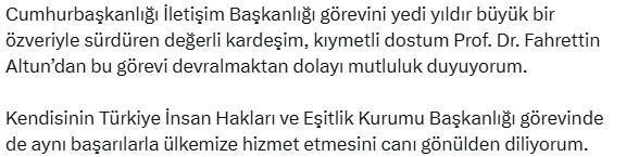 Burhanettin Duran İletişim Başkanı olarak atandı