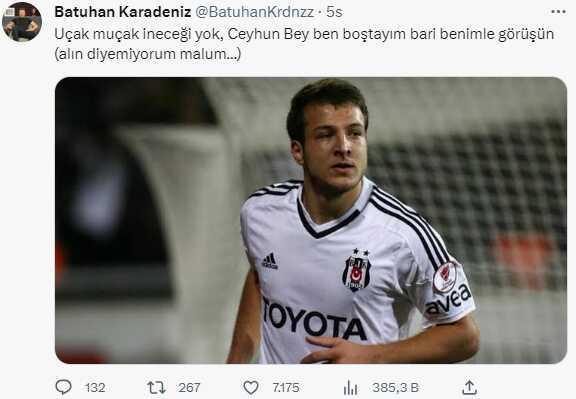 Batuhan Karadeniz bildiğiniz gibi! Beşiktaş'a yaptığ çağrıyı görenler 'Yok artık' diyor