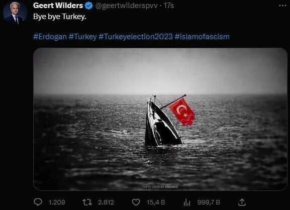 Hollanda'da sandık çıkış anketlerine göre aşırı sağcı Geert Wilders'in partisi açık ara önde