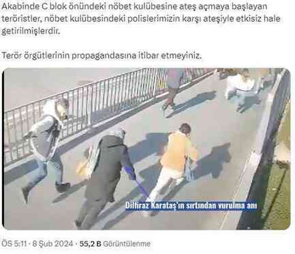 İstanbul Adliyesi'ndeki saldırıda hayatını kaybeden Dilfiraz Karataş'ın polis kurşunuyla öldüğü iddiaları yalanlandı