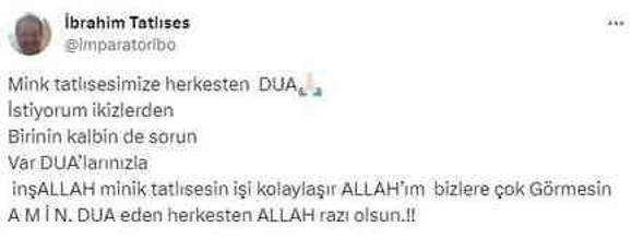 İbrahim Tatlıses, yeni doğan torunu için dua istedi: Kalbinde sorun var