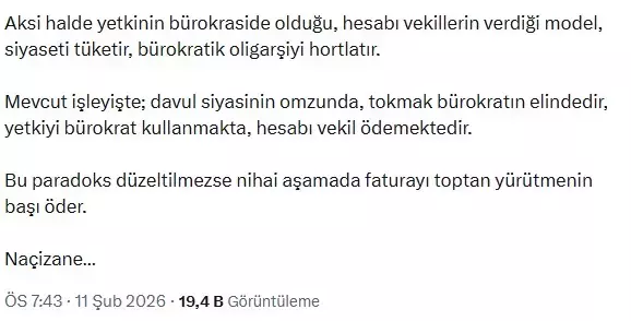 AK Partili Tayyar'dan çok konuşulacak 'başkanlık' sistemi eleştirisi