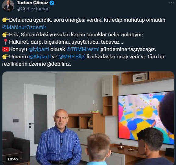 İYİ Partili Çömez'den, devlete ait çocuk yurtlarına ilişkin skandal iddia! Bakanlık harekete geçti