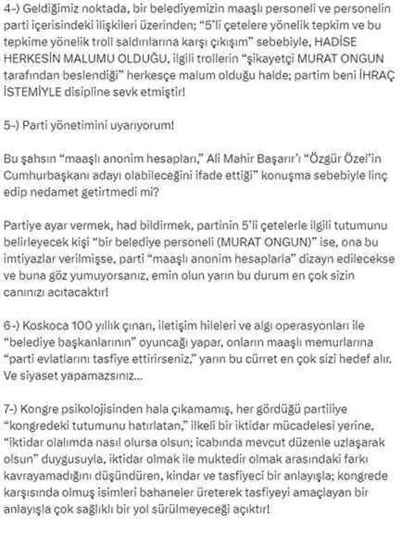 Erem Erdem, CHP'den istifa etti