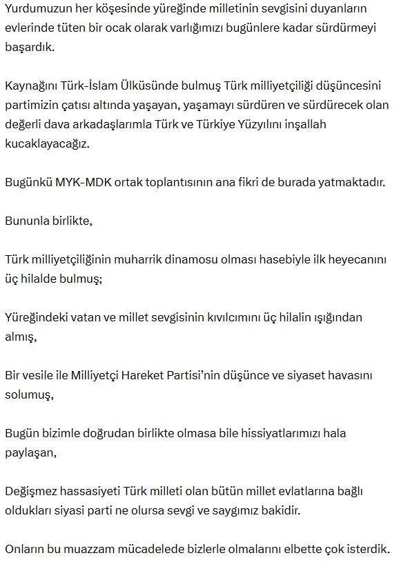 Bahçeli'den Terörsüz Türkiye mesajı: Devletin pazarlık yaptığını iddia edenler müfteridir