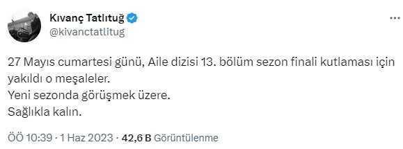 Kıvanç Tatlıtuğ, seçim sonucunun ardından meşale yakıp kutlama yaptığı iddiasını yalanladı