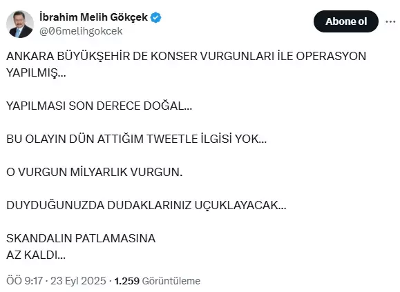 Gökçek'ten gece yarısı olay paylaşım: Hazır mısın Türkiye?