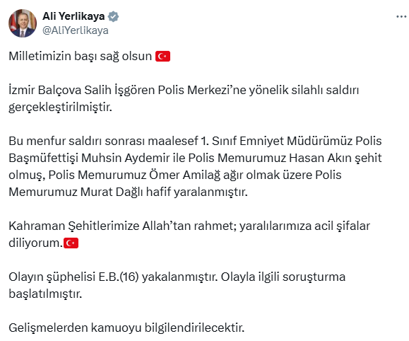 2 polisi şehit eden 16 yaşındaki saldırgan yakalandı